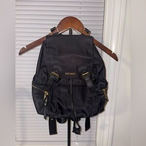 Steve Madden Black Backpack with Gold Accents
